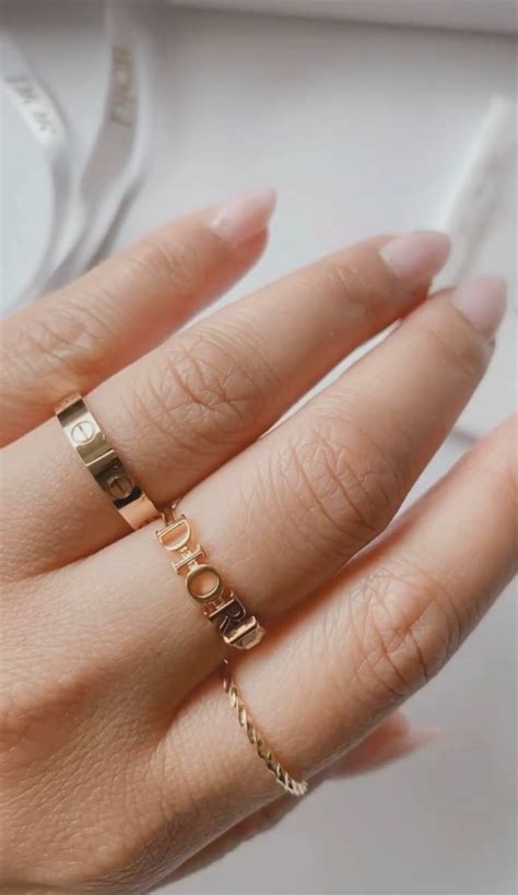 dior gouden ring|Dior jewelry rings.